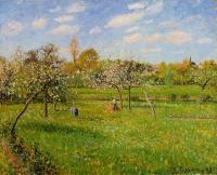 Pissarro, Camille - Morning, Spring, Grey Weather, Eragny